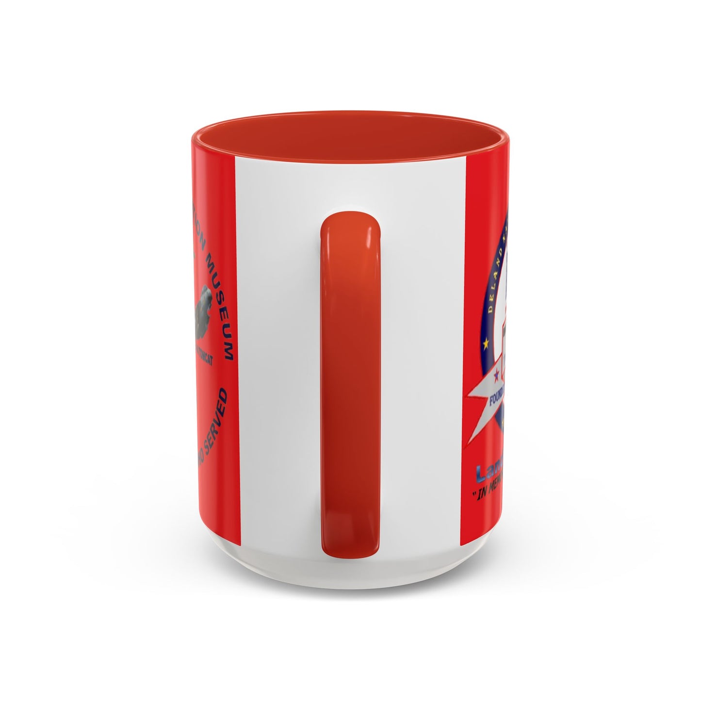 DNASM 2-sided, Founding & Student Art Red Accent Mug by theGreenDragonTavern.shop
