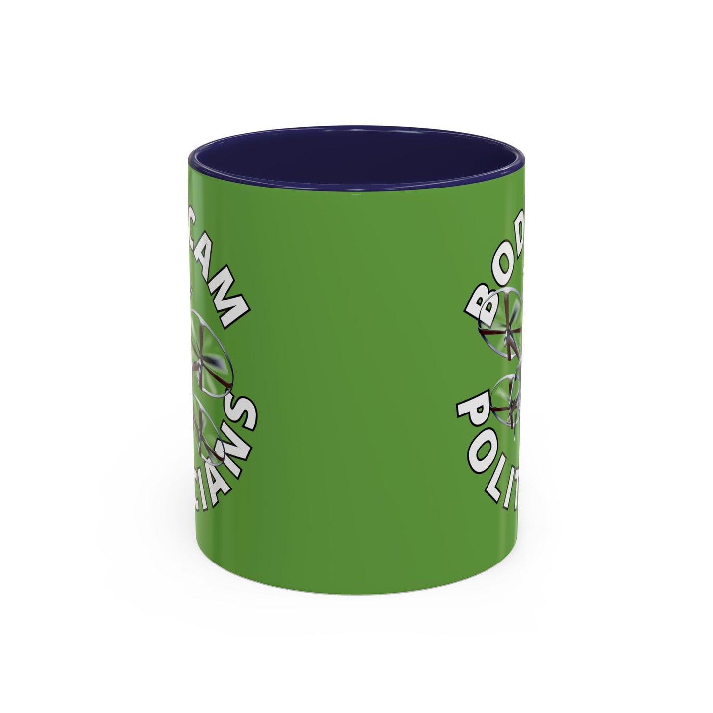 Bodycam the Politicians Drone Green Accent Mug by theGreenDragonTavern.shop