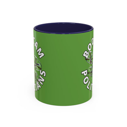 Bodycam the Politicians Drone Green Accent Mug by theGreenDragonTavern.shop