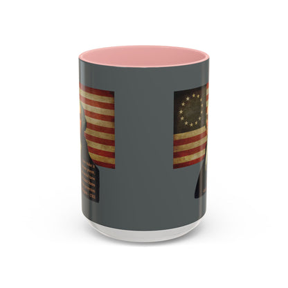 Washington's Earnest Prayer Grey Accent Mug by theGreenDragonTavern.shop