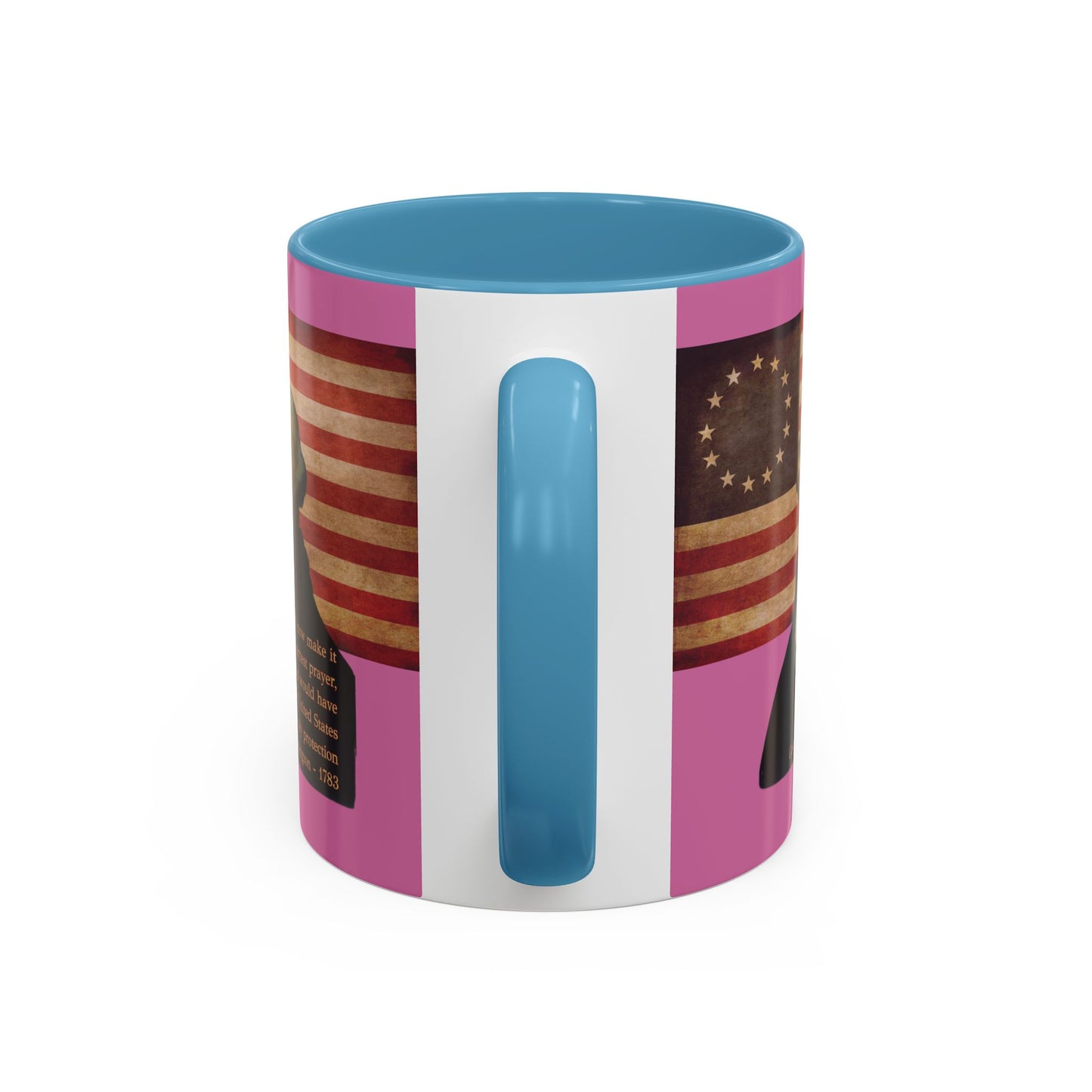 Washington's Earnest Prayer Pink Accent Mug by theGreenDragonTavern.shop