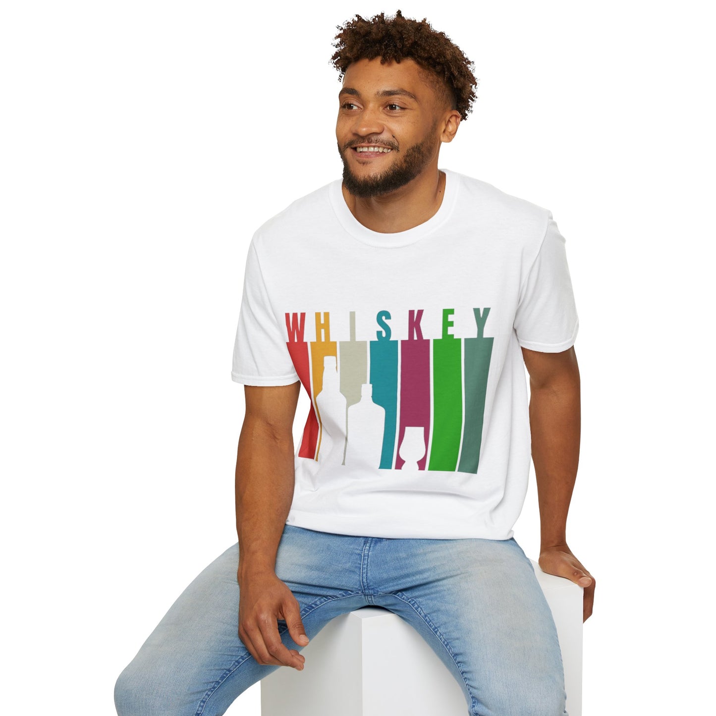 Whiskey spelled with an 'e' Light colors Unisex T-Shirt by theGreenDragonTavern.shop