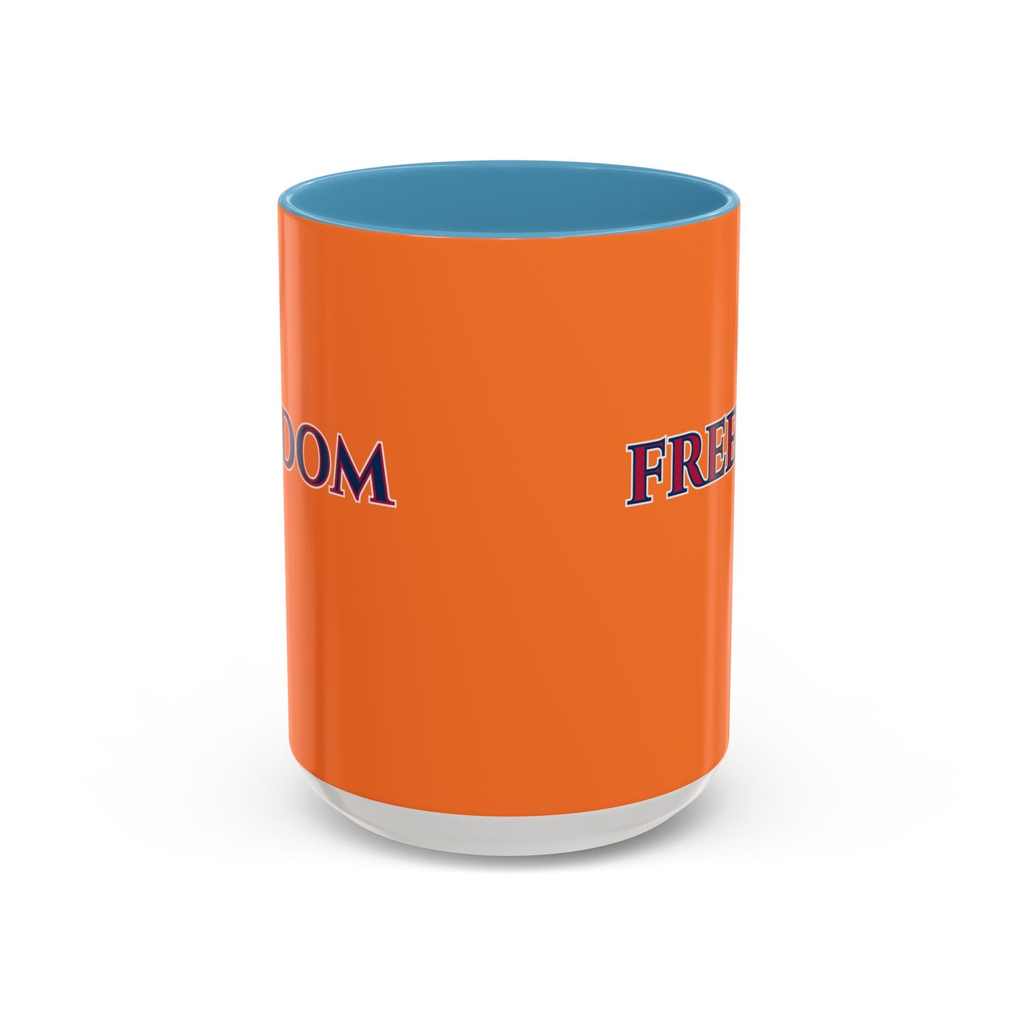 Freedom, Orange Accent Mug by theGreenDragonTavern.shop