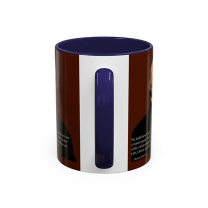 We hold these truths to be self-evident Brown Accent Mug by theGreenDragonTavern.shop