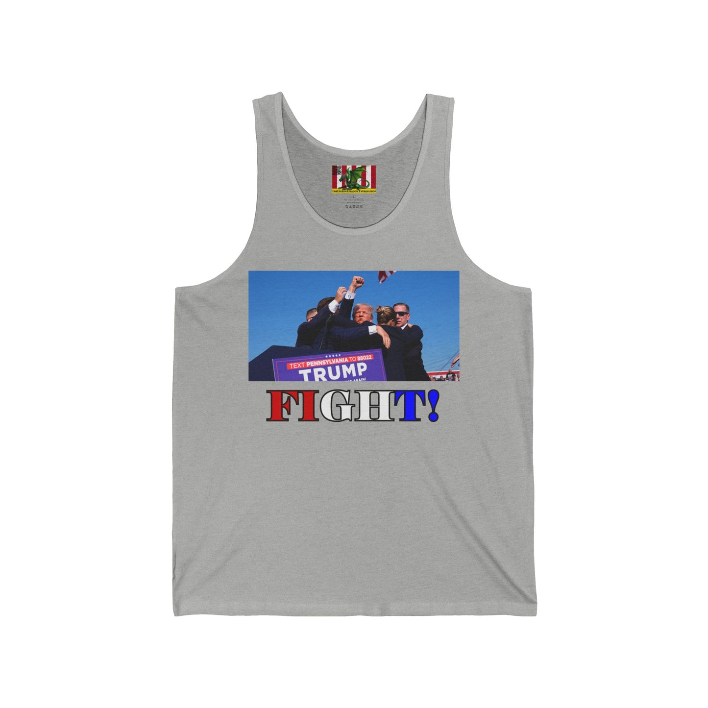 Fight! Unisex Jersey Tank Top by theGreenDragonTavern.shop