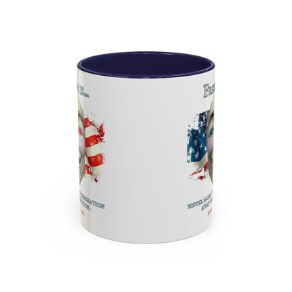 Ronald Reagan Freedom Vendetta White Accent Mug by theGreenDragonTavern.shop