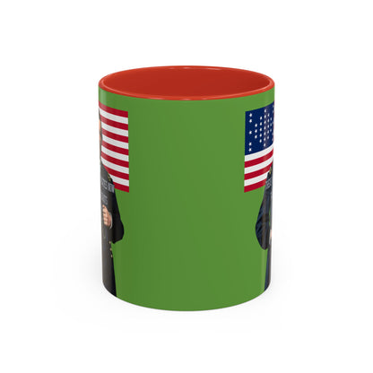 "Traitors and Patriots" Ulysses Grant Green Accent Mug by theGreenDragonTavern.shop