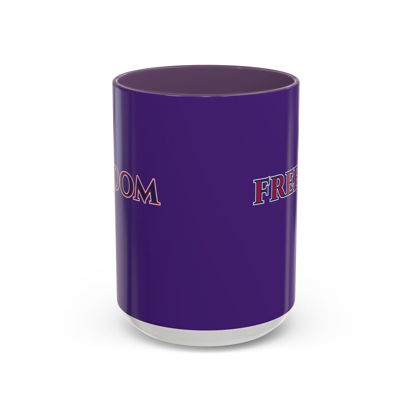 Freedom, Dark Purple Accent Mug by theGreenDragonTavern.shop
