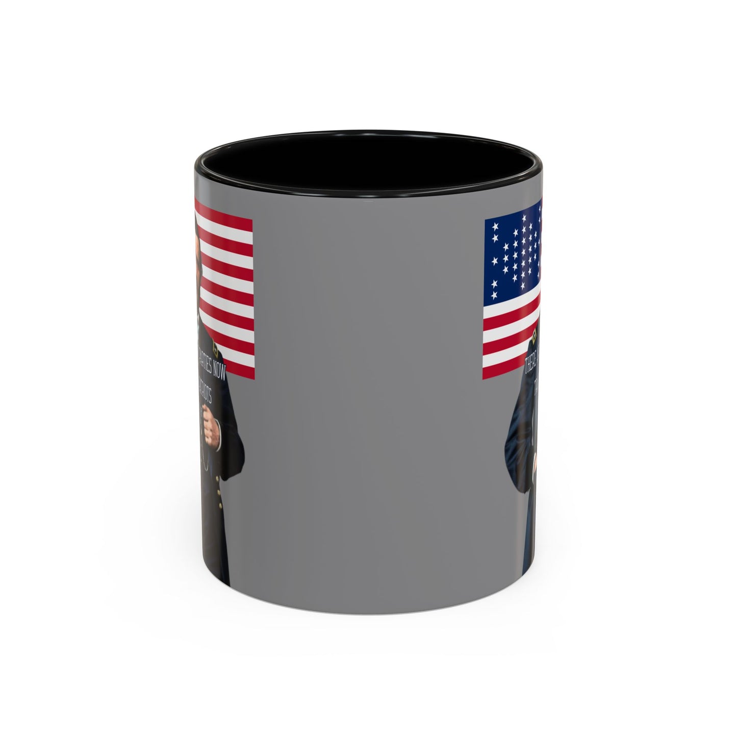 "Traitors and Patriots" Ulysses Grant Grey Accent Mug by theGreenDragonTavern.shop