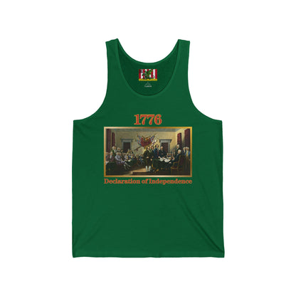 Declaration of Independence Unisex Jersey Tank Top by theGreenDragonTavern.shop