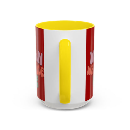 I Am Woman Watch Me Vote Red Accent Mug by theGreenDragonTavern.shop