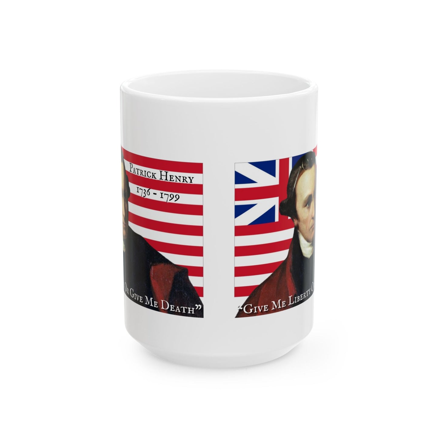 Patrick Henry White Mug by theGreenDragonTavern.shop