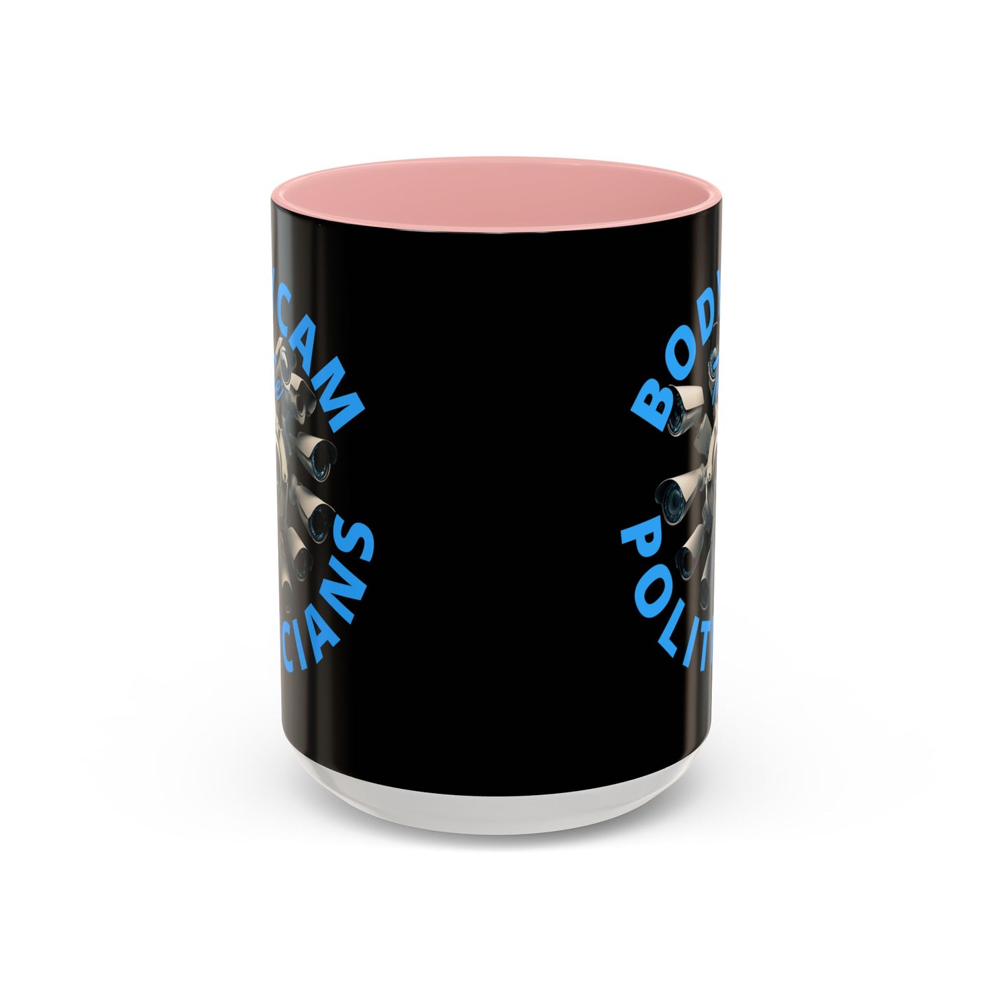 Bodycam the Politicians Cameras Black Accent Mug by theGreenDragonTavern.shop