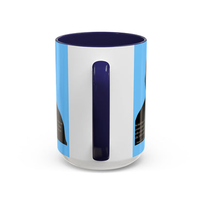 We hold these truths to be self-evident Light Blue Accent Mug by theGreenDragonTavern.shop