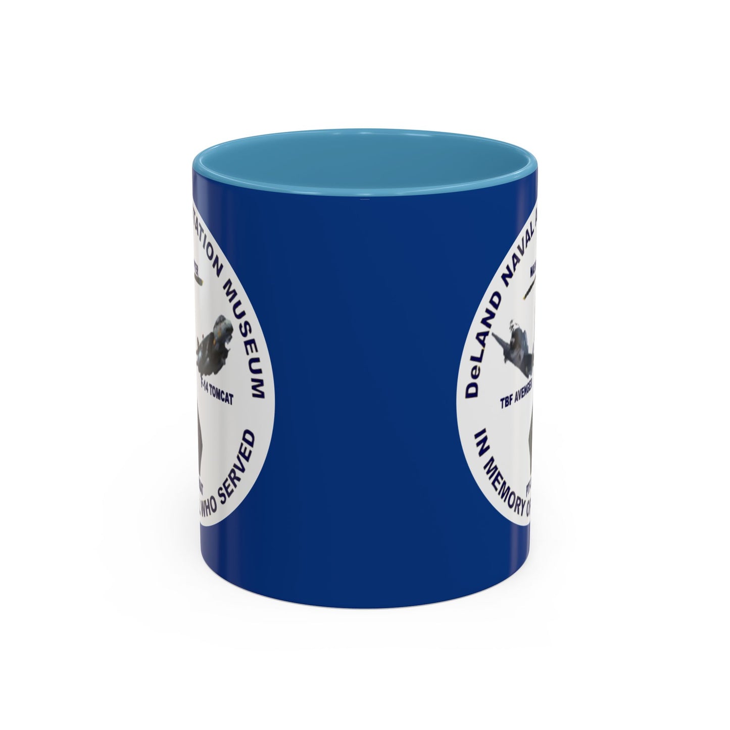 DNASM Student Art Blue Accent Mug by theGreenDragonTavern.shop