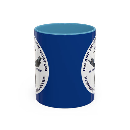 DNASM Student Art Blue Accent Mug by theGreenDragonTavern.shop