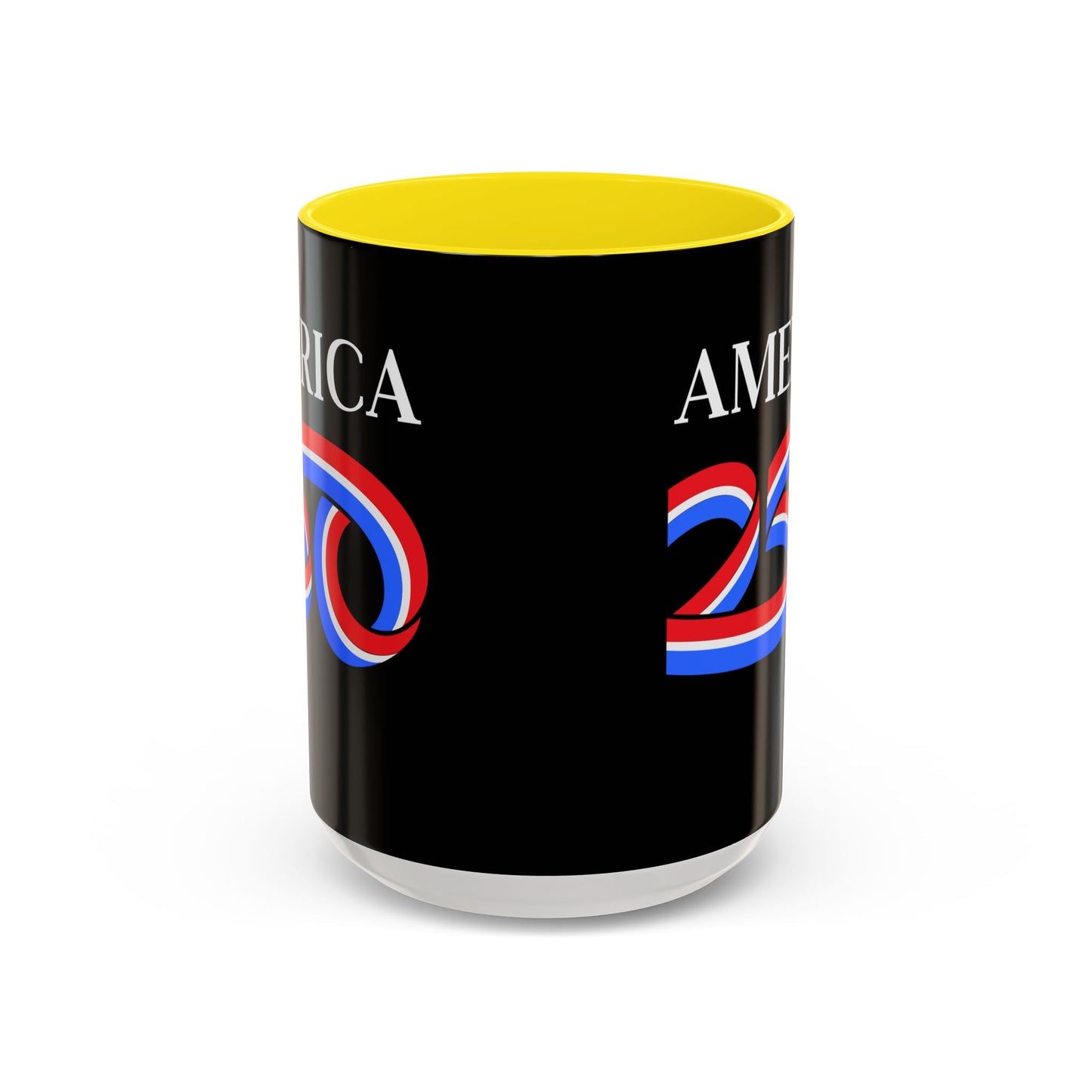 America 250 Black Accent Mug by theGreenDragonTavern.shop