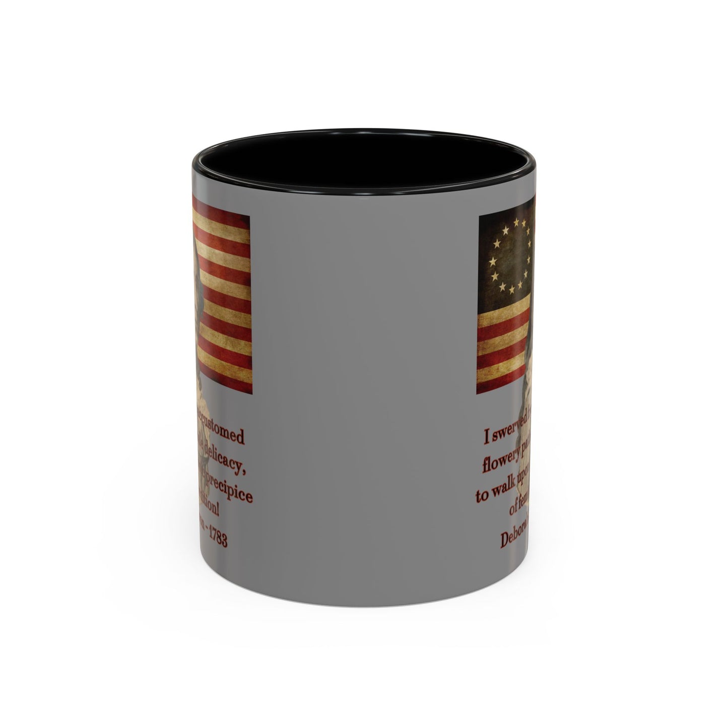 Deborah Sampson, America's Mulan Grey Accent Mug by theGreenDragonTavern.shop