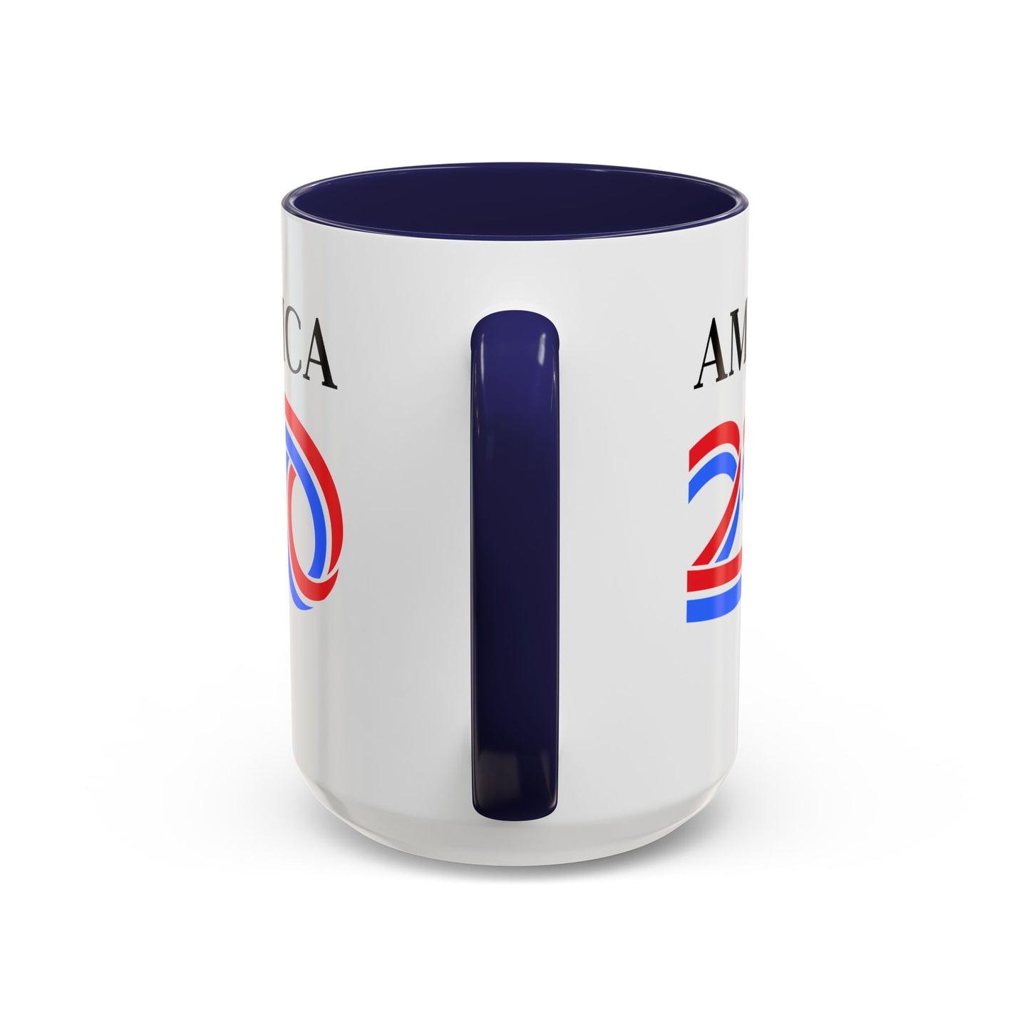 America 250 White Accent Mug by theGreenDragonTavern.shop
