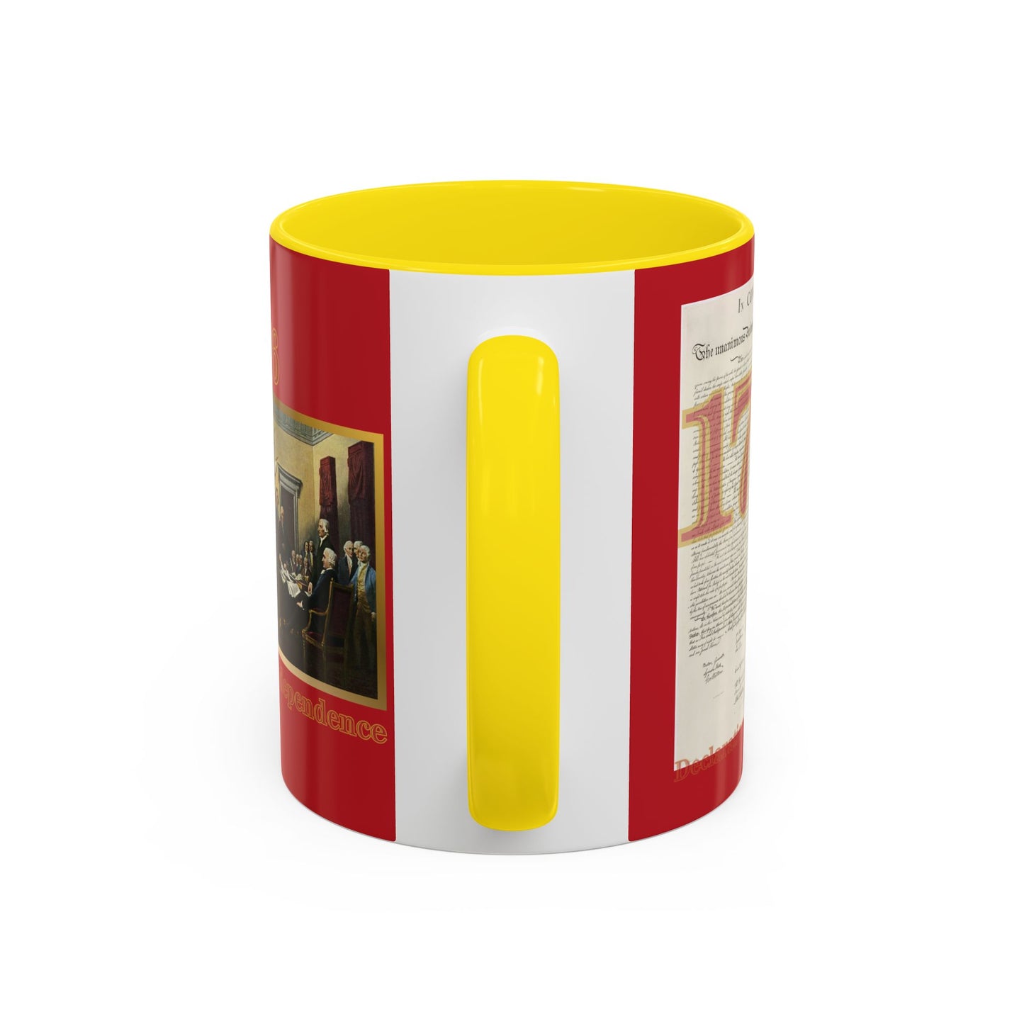 Declaration of Independence Red Accent Mug by theGreenDragonTavern.shop