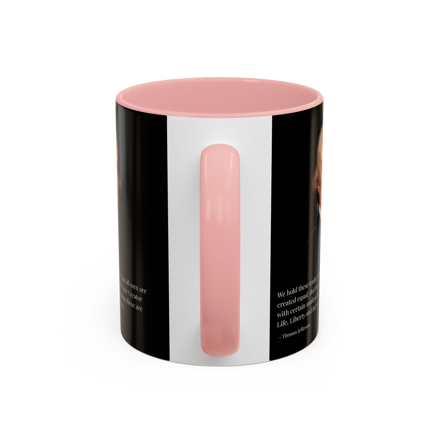 We hold these truths to be self-evident Black Accent Mug by theGreenDragonTavern.shop