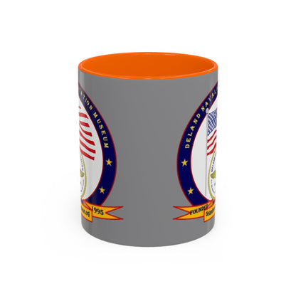 DeLand Naval Air Station Museum Grey Accent Mug by theGreenDragonTavern.shop