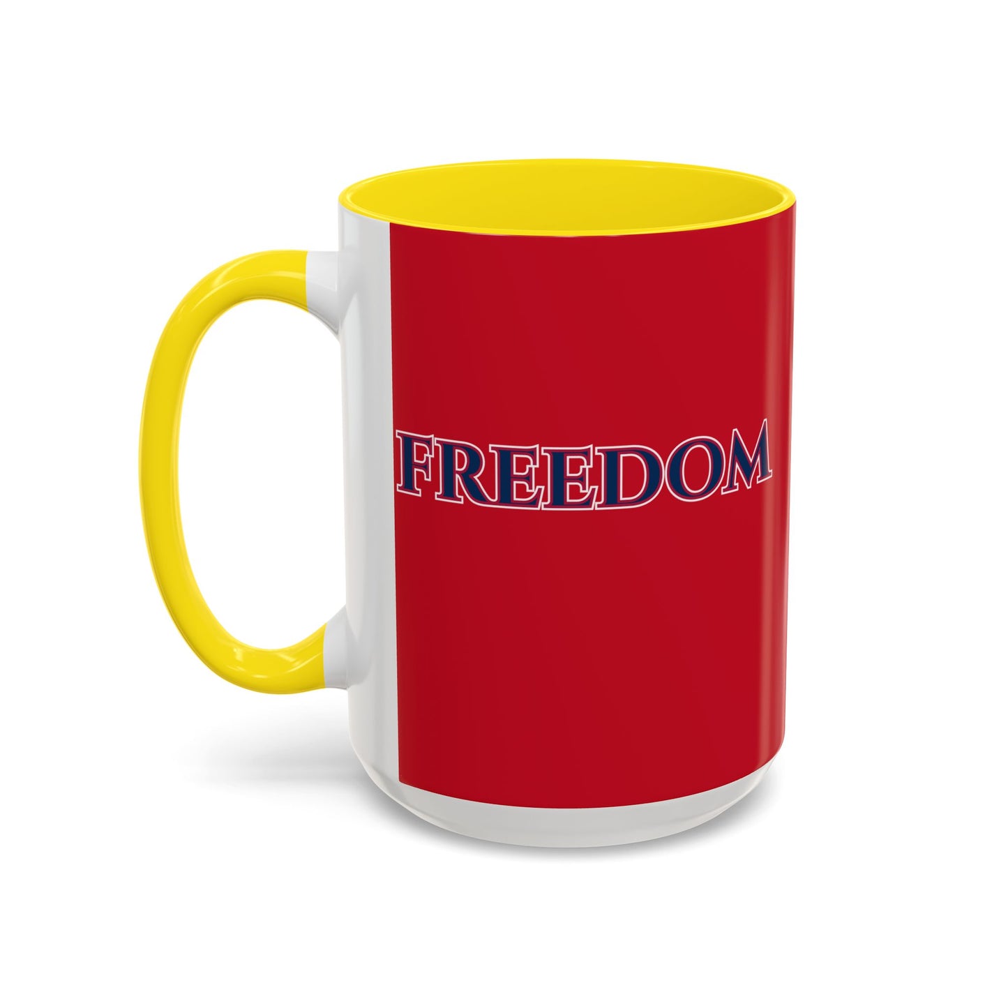 Freedom, Red Accent Mug by theGreenDragonTavern.shop