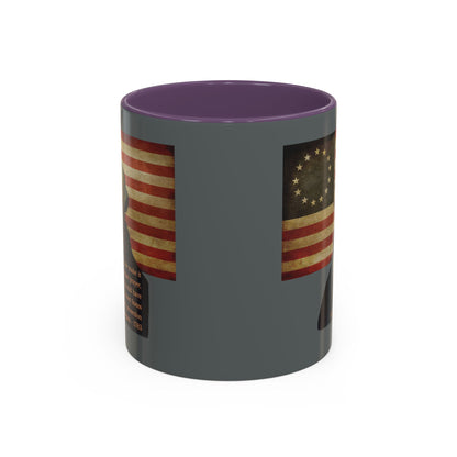 Washington's Earnest Prayer Grey Accent Mug by theGreenDragonTavern.shop