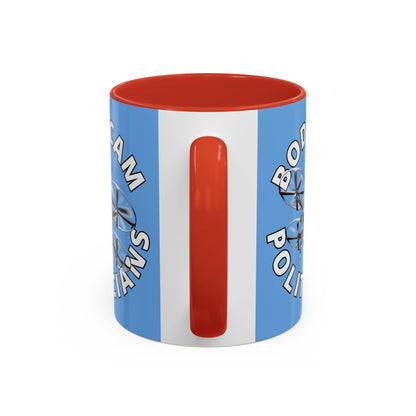 Bodycam the Politicians Drone Light Blue Accent Mug by theGreenDragonTavern.shop