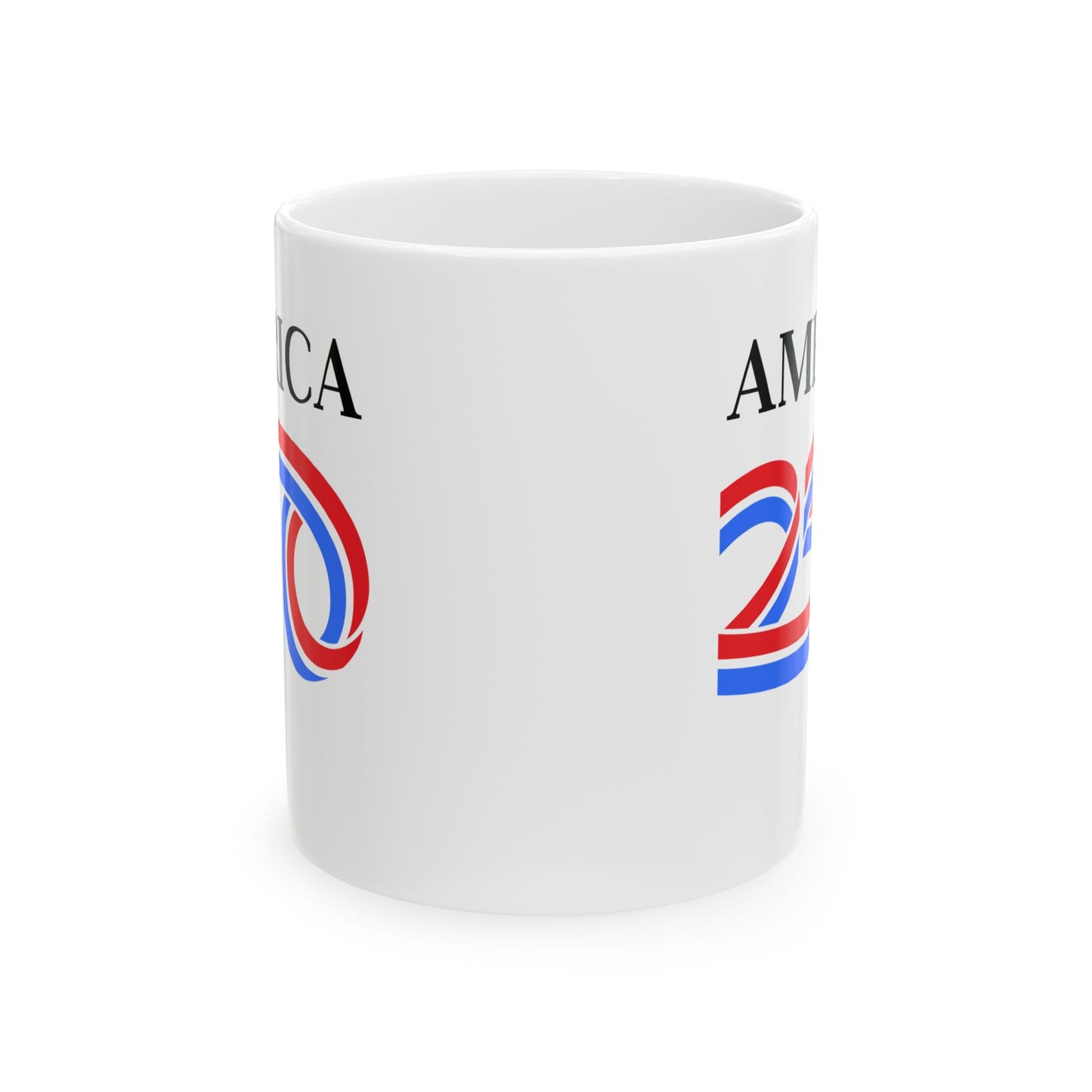 America 250 White Mug by theGreenDragonTavern.shop