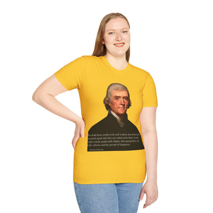 We hold these truths to be self-evident Light colors Unisex T-Shirt by theGreenDragonTavern.shop