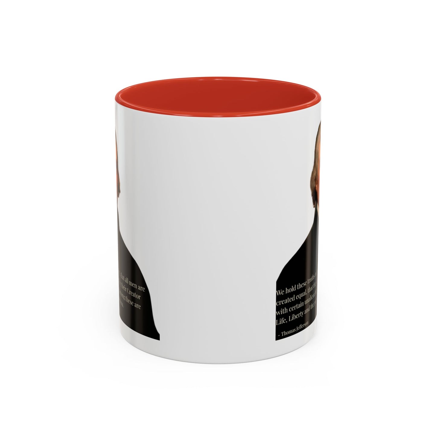 We hold these truths to be self-evident White Accent Mug by theGreenDragonTavern.shop