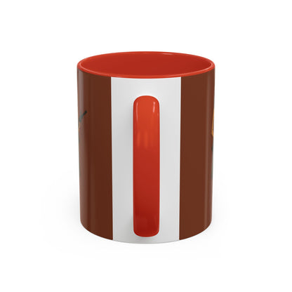 Hula Girl Packin' Heat Brown Accent Mug by theGreenDragonTavern.shop