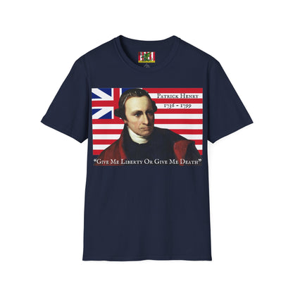 Patrick Henry Dark colors Unisex T-Shirt by theGreenDragonTavern.shop