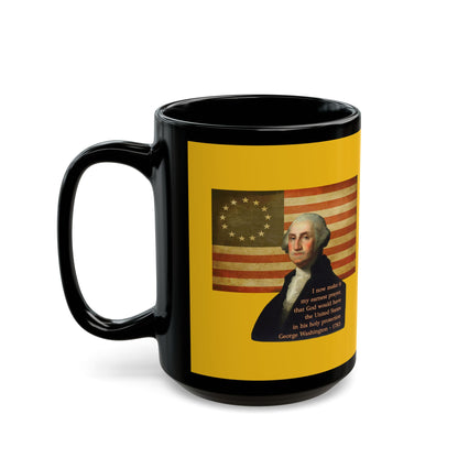 Washington's Earnest Prayer Yellow Mug by theGreenDragonTavern.shop