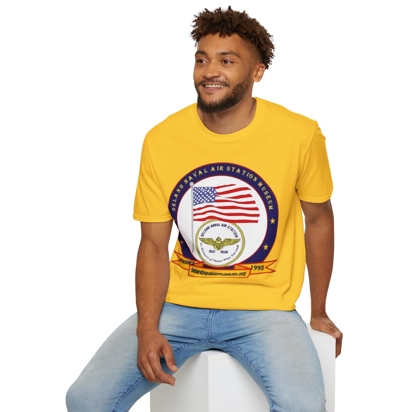 DeLand Naval Air Station Museum Lighter Colors Unisex T-Shirt by theGreenDragonTavern.shop