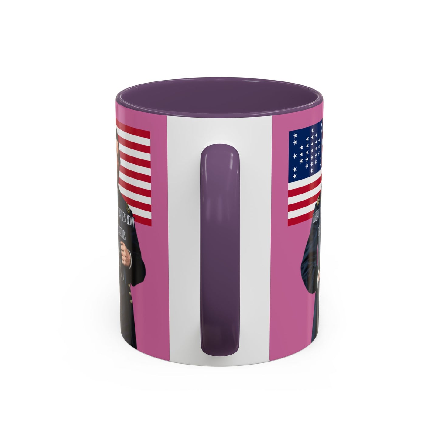 "Traitors and Patriots" Ulysses Grant Pink Accent Mug by theGreenDragonTavern.shop