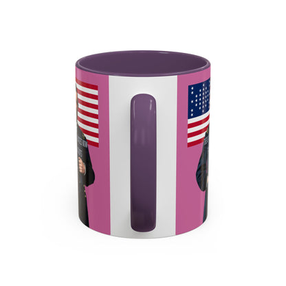 "Traitors and Patriots" Ulysses Grant Pink Accent Mug by theGreenDragonTavern.shop