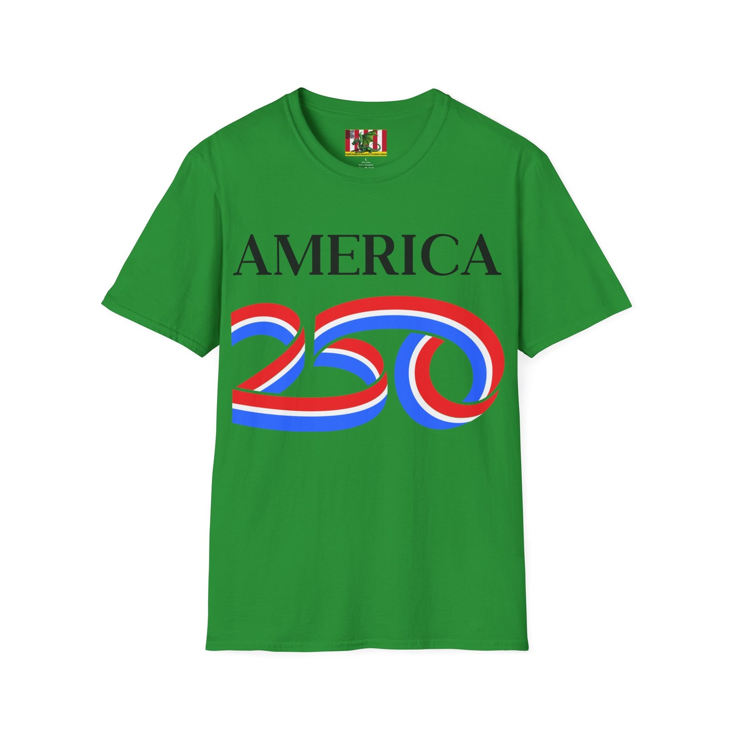 America 250 Black font, Dark colors, Unisex T-Shirt by theGreenDragonTavern.shop