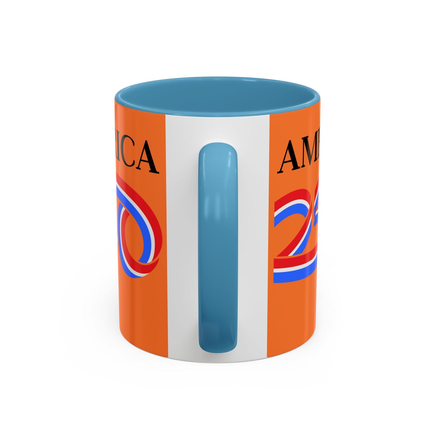 America 250 Orange Accent Mug by theGreenDragonTavern.shop