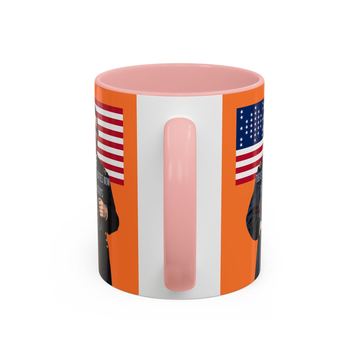 "Traitors and Patriots" Ulysses Grant Orange Accent Mug by theGreenDragonTavern.shop