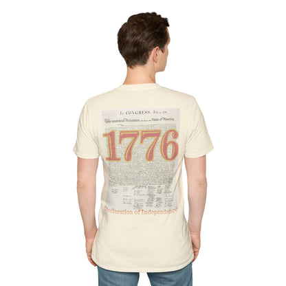Declaration of Independence Light colors Unisex T-Shirt by theGreenDragonTavern.shop