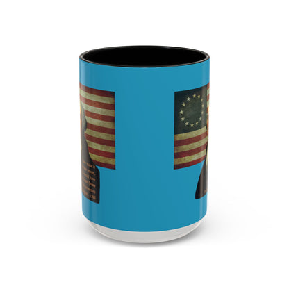 Washington's Earnest Prayer Turquoise Accent Mug by theGreenDragonTavern.shop