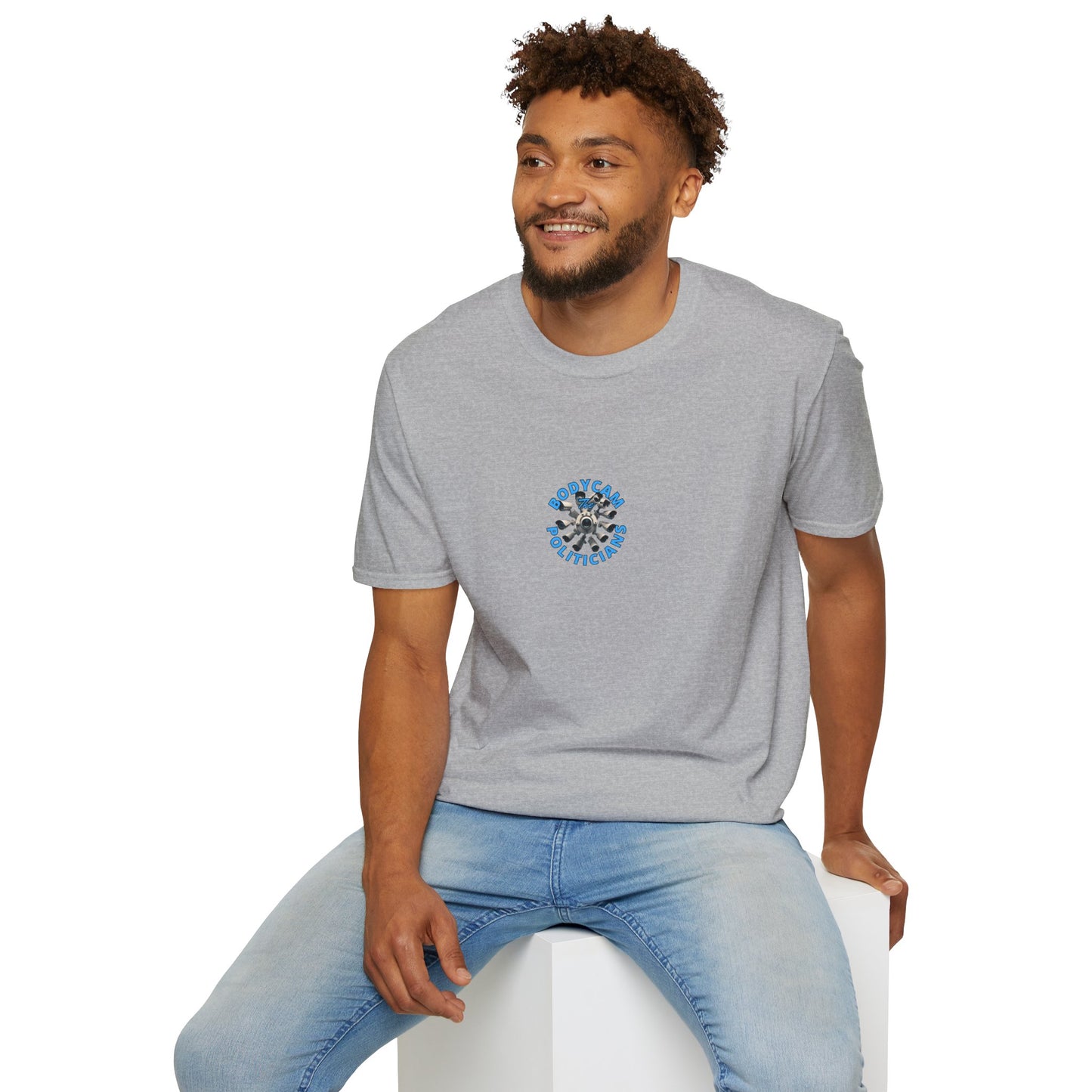 2-sided, Bodycam the Politicians Cameras Light colors Unisex T-Shirt by theGreenDragonTavern.shop