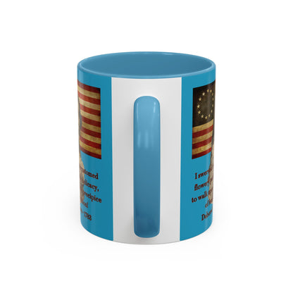 Deborah Sampson, America's Mulan Turquoise Accent Mug by theGreenDragonTavern.shop