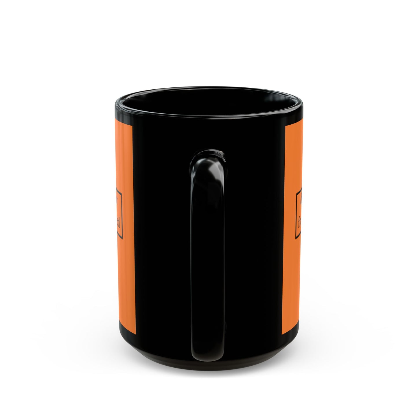 don't assume your freedoms are assured Black font Orange Mug by theGreenDragonTavern.shop