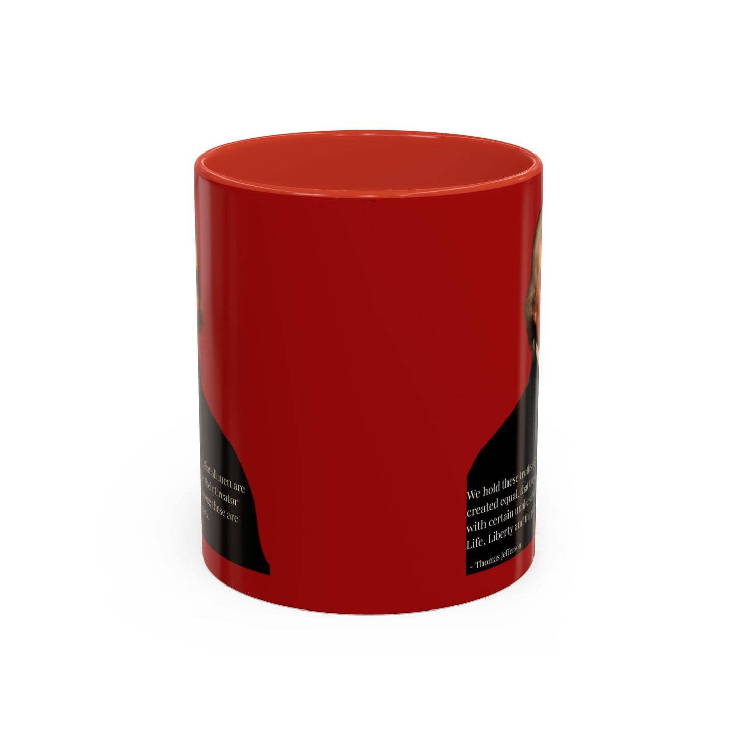 We hold these truths to be self-evident Red Accent Mug by theGreenDragonTavern.shop