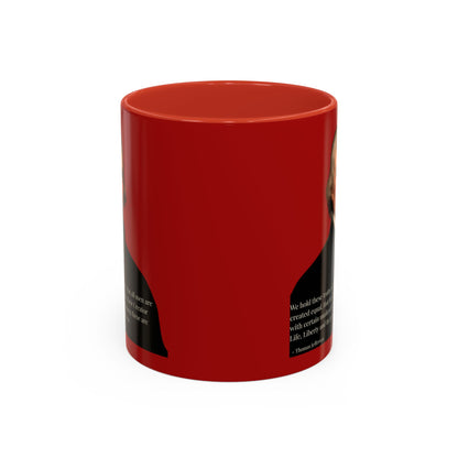 We hold these truths to be self-evident Red Accent Mug by theGreenDragonTavern.shop