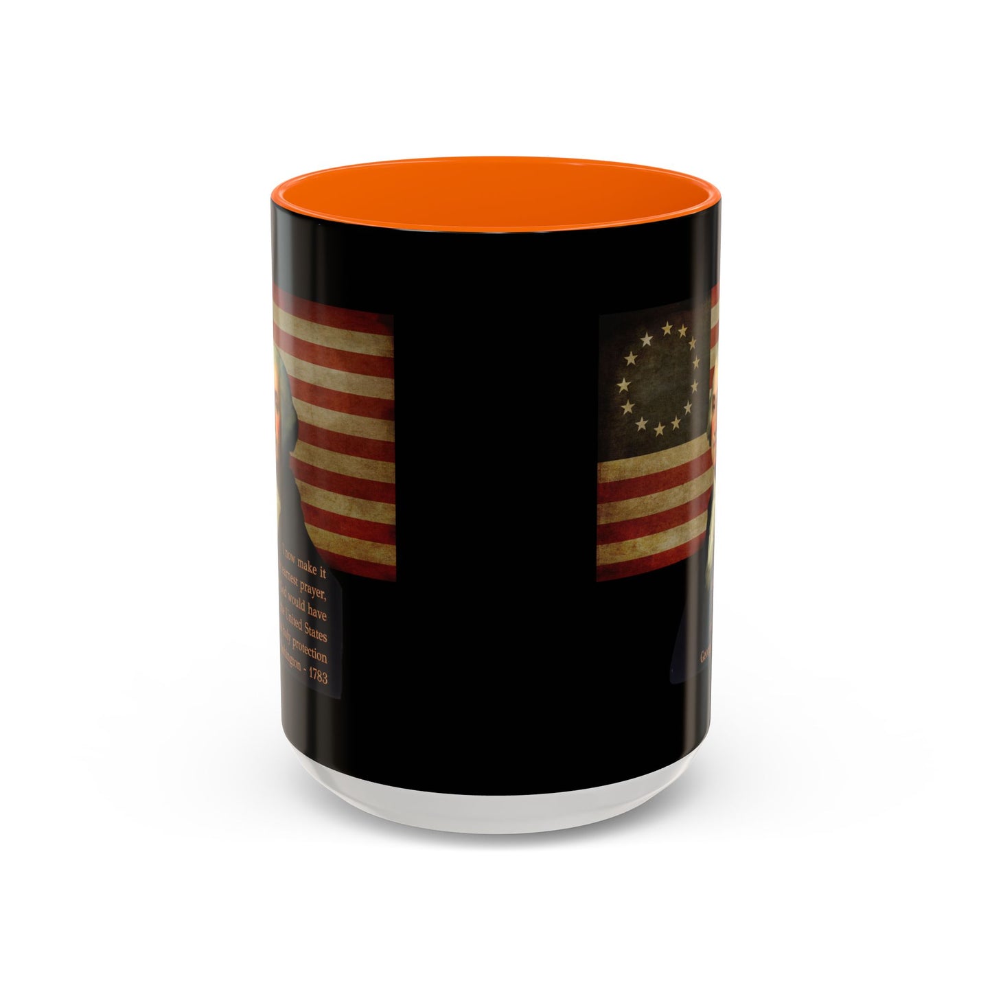 Washington's Earnest Prayer Black Accent Mug by theGreenDragonTavern.shop