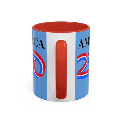 America 250 Light Blue Accent Mug by theGreenDragonTavern.shop